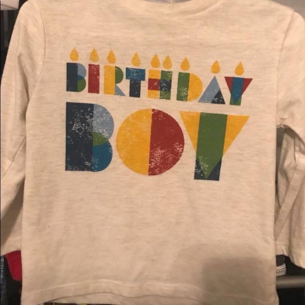 Longsleeve birthday boy shirt size 18months